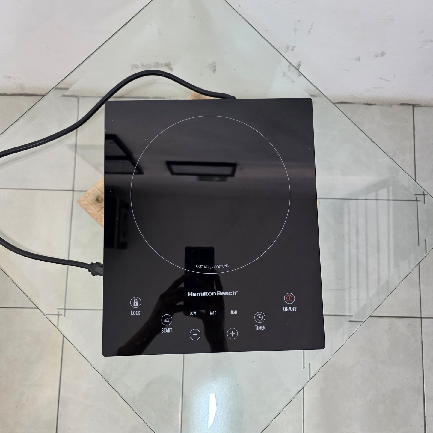 Parrilla de inducción de vitrocerámica HAMILTON BEACH