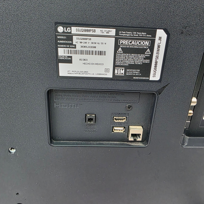 Pantalla LG smart 55 pulgadas.