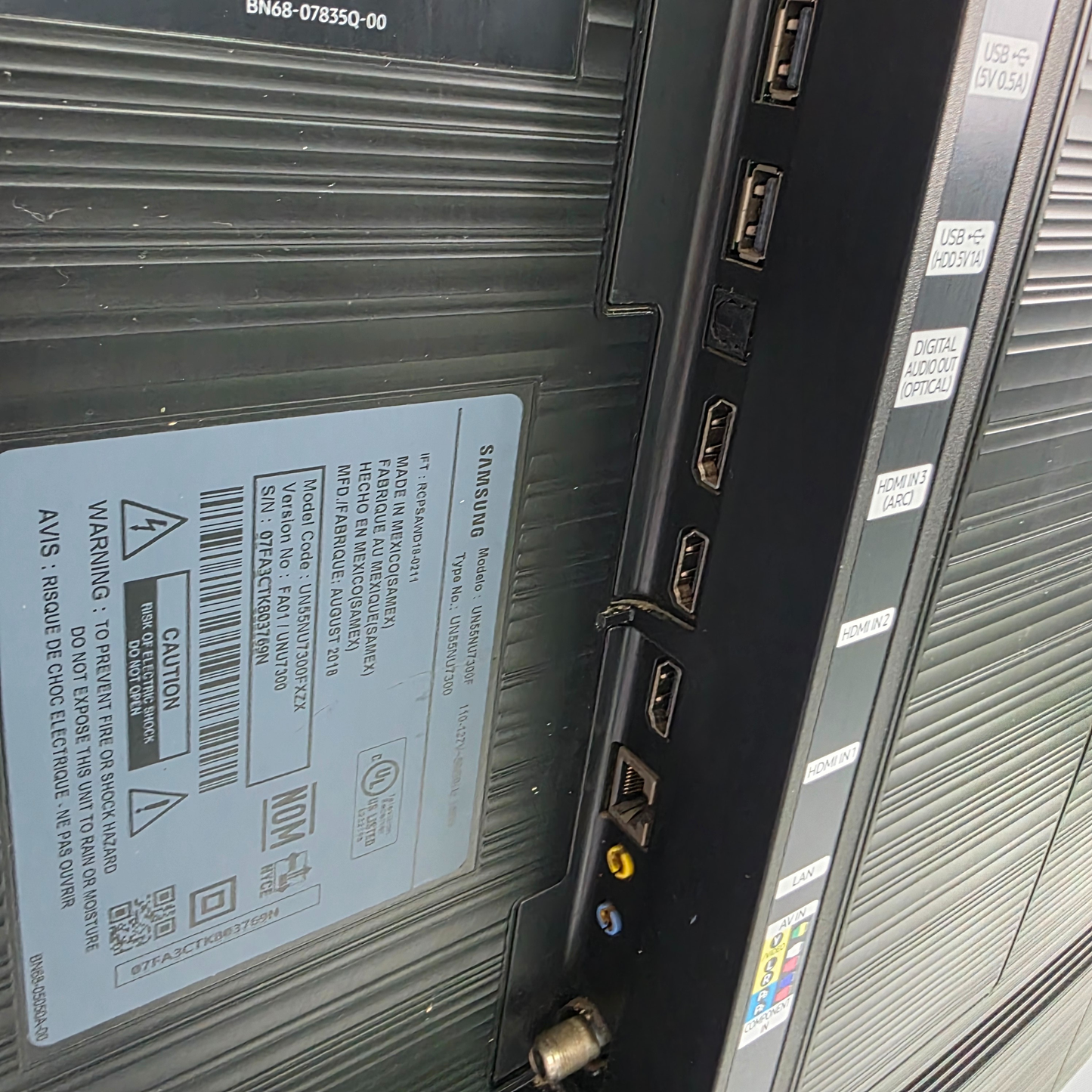 Pantalla SAMSUNG 55 pulgadas.