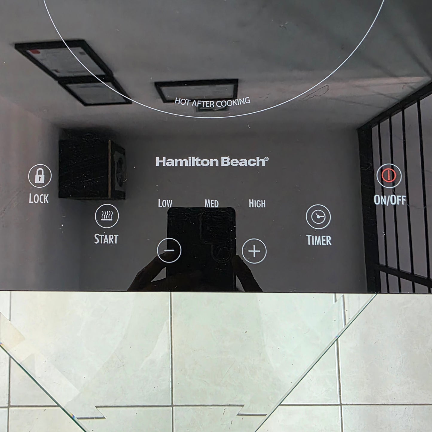 Parrilla de inducción de vitrocerámica HAMILTON BEACH